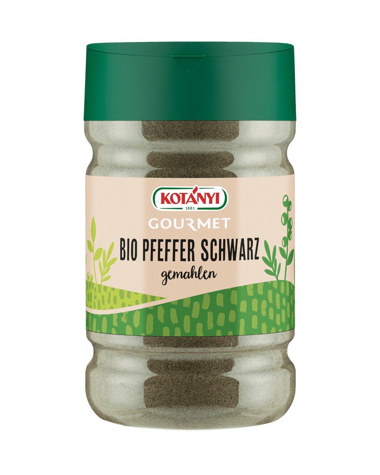 Kotányi Gourmet Bio Pfeffer schwarz gemahlen in der 1200ccm Dose