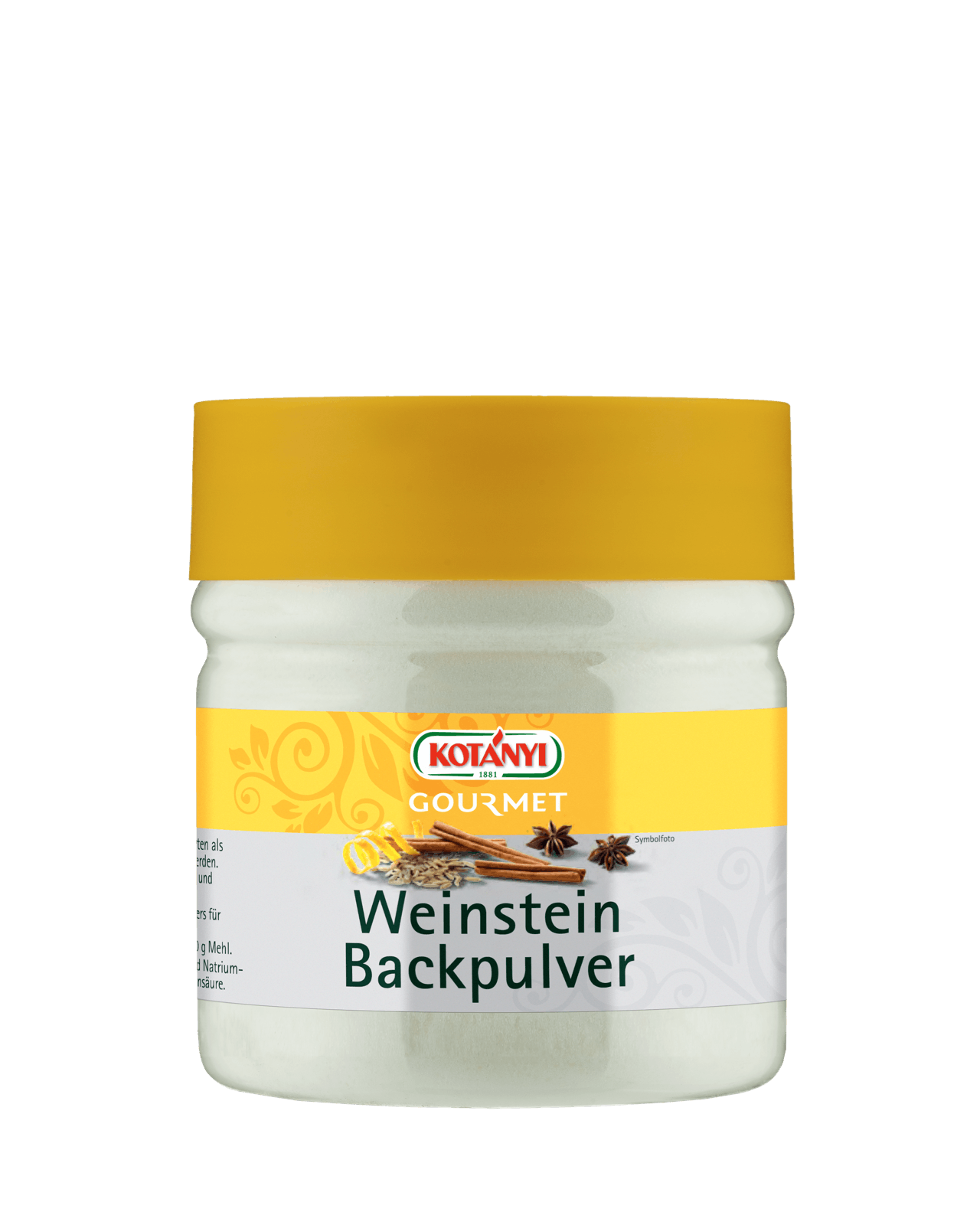 Kotányi Gourmet Weinstein Backpulver in der 400ccm Dose