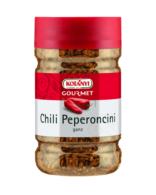 Kotányi Gourmet Chili Peperoncini ganz in der 1200ccm Dose