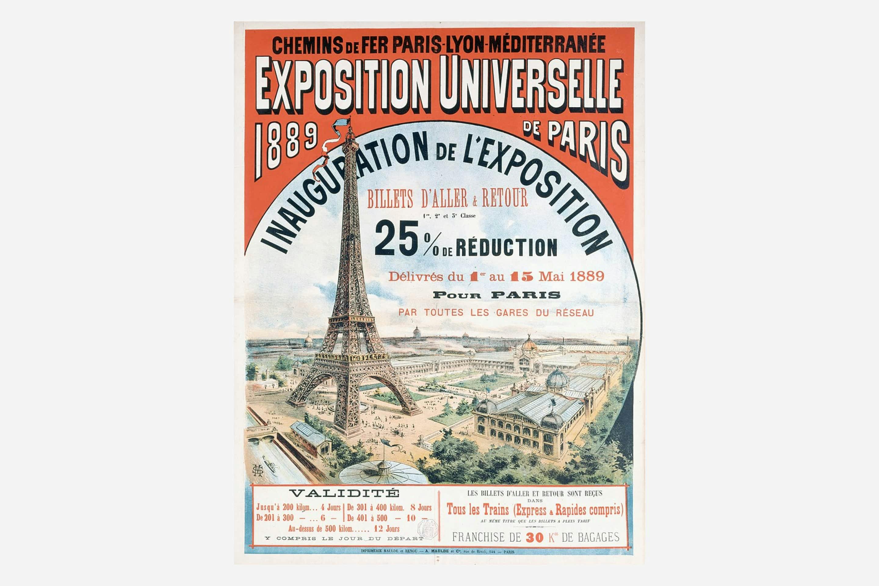 Poster der Pariser Weltausstellung 1889
