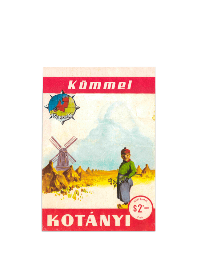 Eine Kotányi-Briefverpackung mit Kümmel von 1961