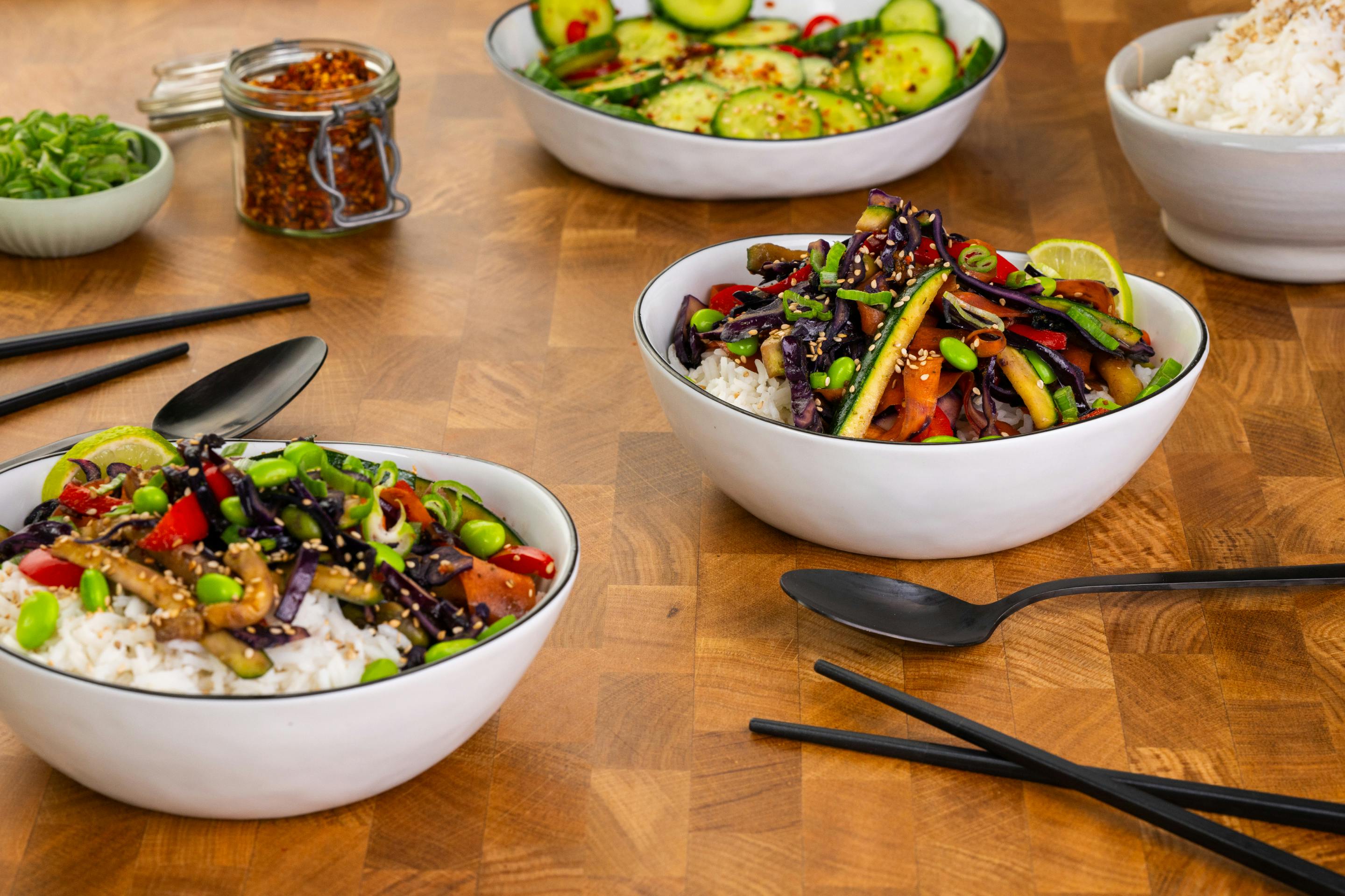 Bunte Wok Bowl Landing Page