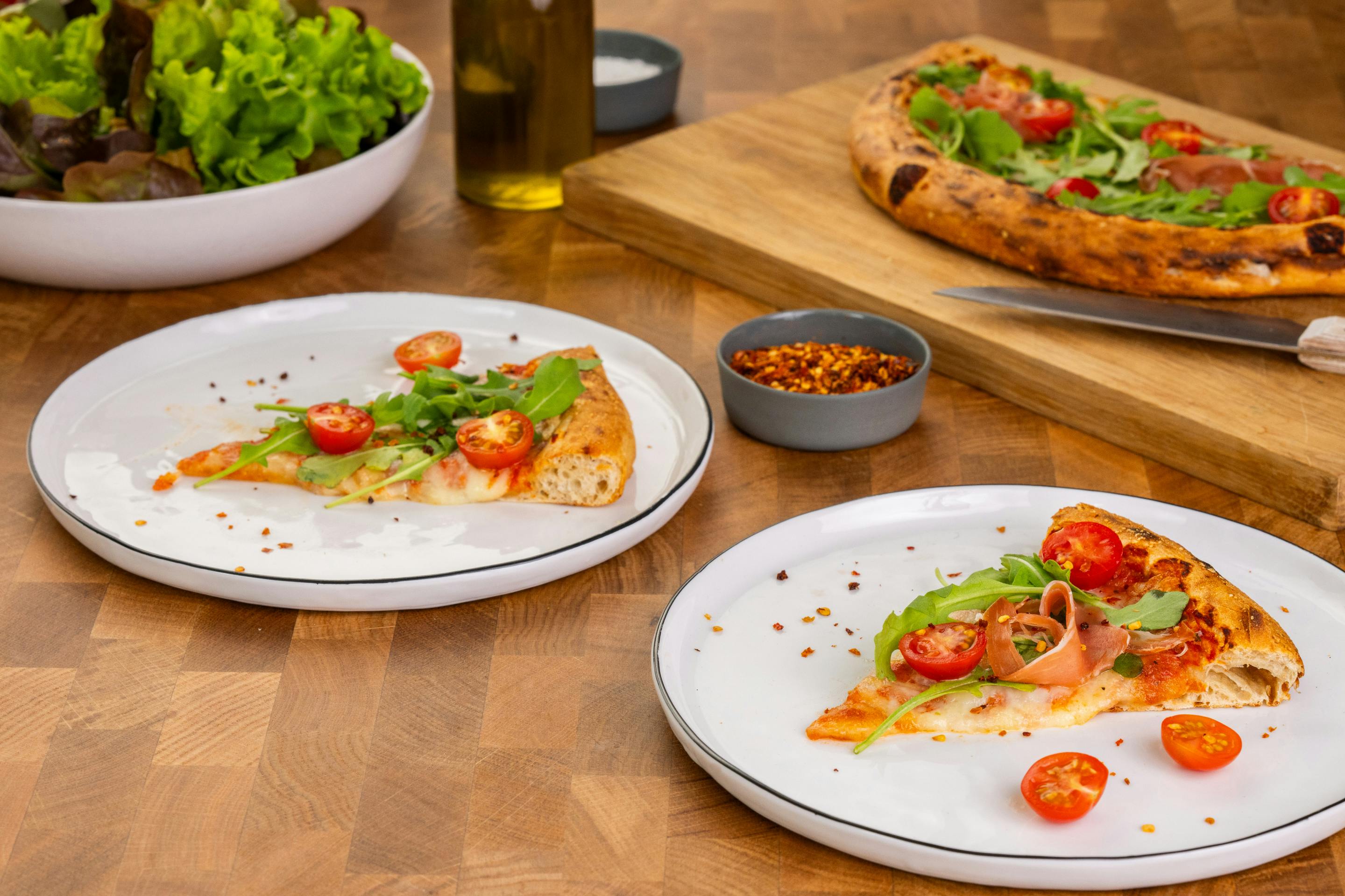 Italienische Pizza Mit Rucola