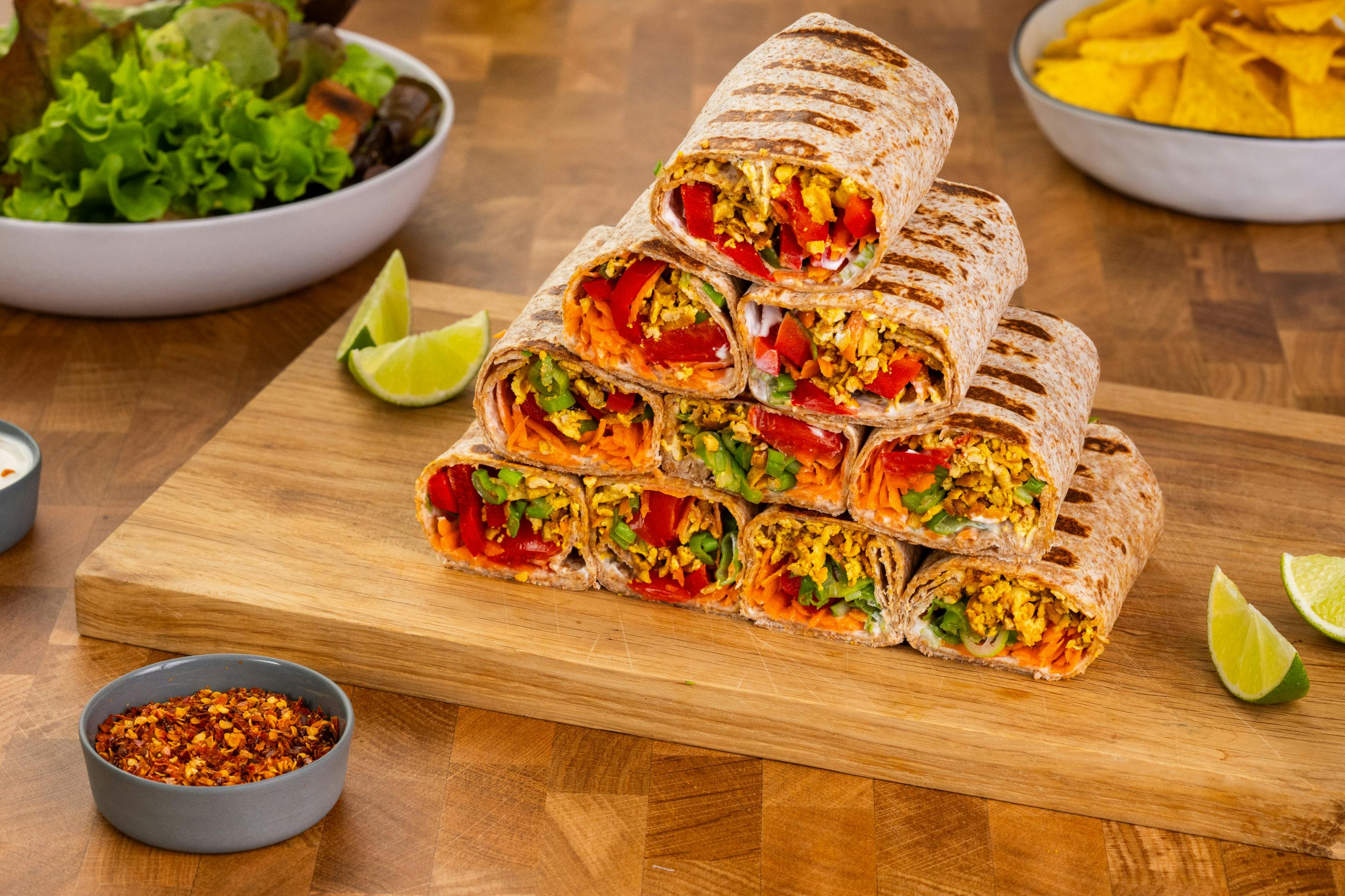 Shredded Tofu Wraps Landing Page